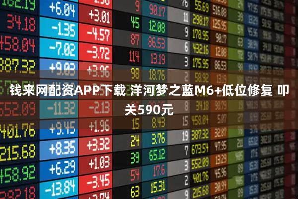 钱来网配资APP下载 洋河梦之蓝M6+低位修复 叩关590元